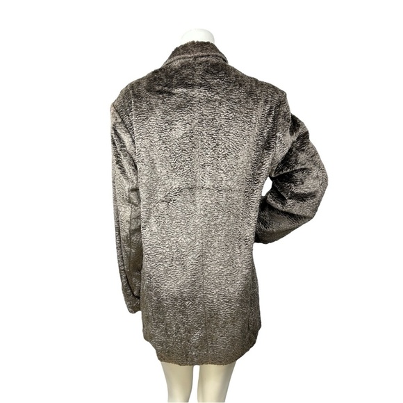 Mob Wife M2 Morovati Italy Faux Astrakhan Plush Coat Women’s IT 44 (US 8–10) MED - Picture 2 of 10